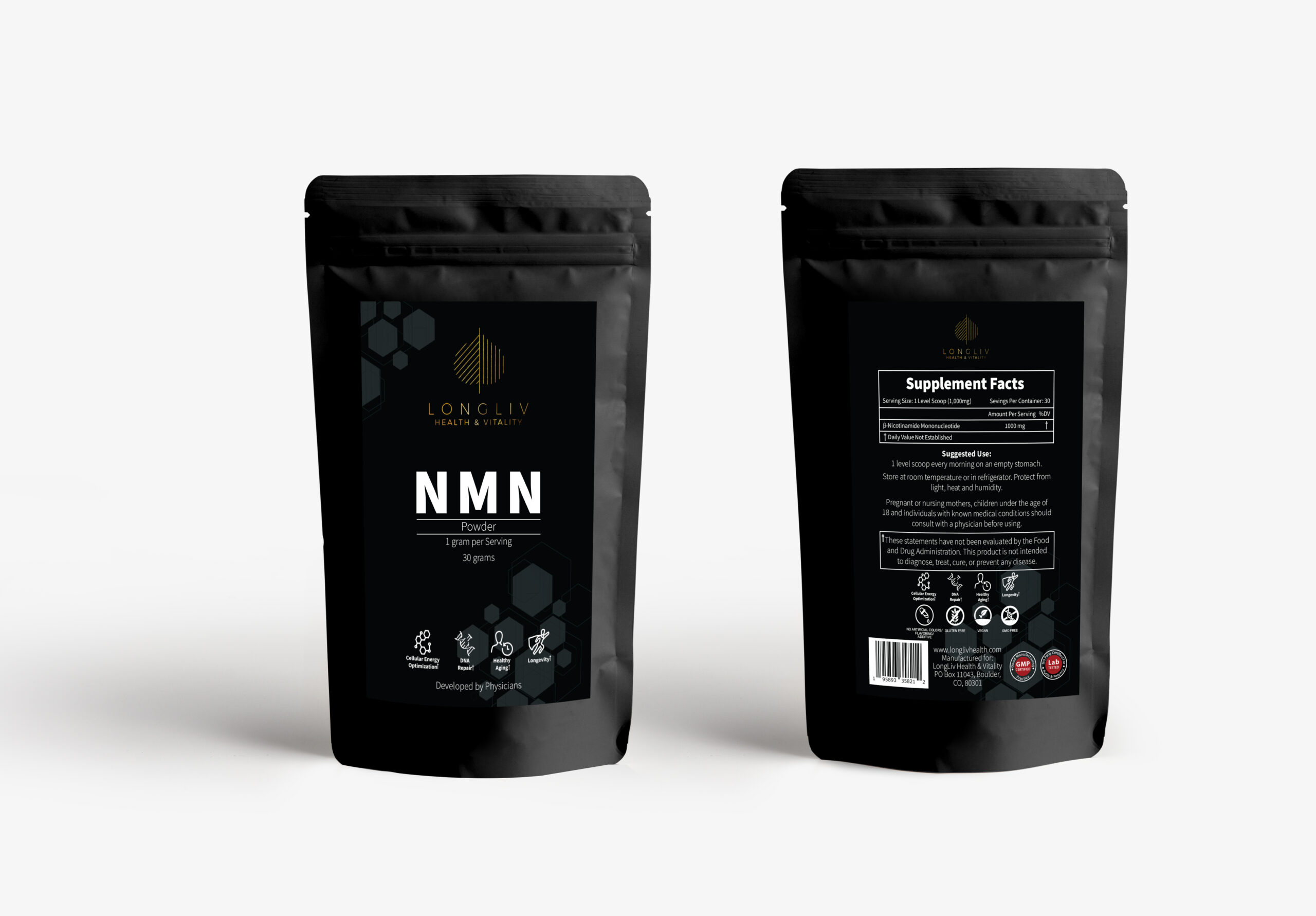 LongLiv NMN (Nicotinamide Mononucleotide) Powder